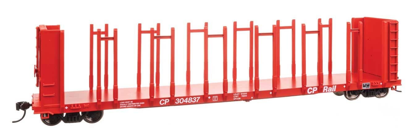 Walthers HO 50805 63' Pulpwood Flatcar - Ready to Run - Canadian Pacific #304837