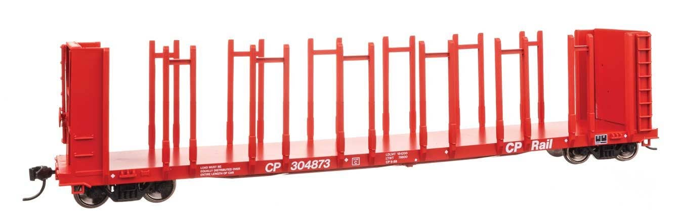 Walthers HO 50806 63' Pulpwood Flatcar - Ready to Run - Canadian Pacific #304873
