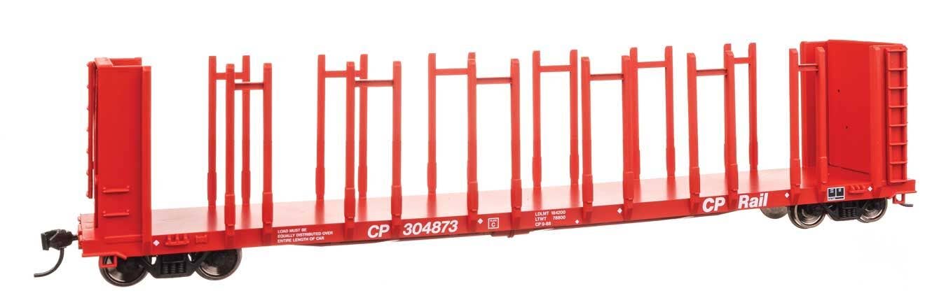 Walthers HO 50806 63' Pulpwood Flatcar - Ready to Run - Canadian Pacific #304873