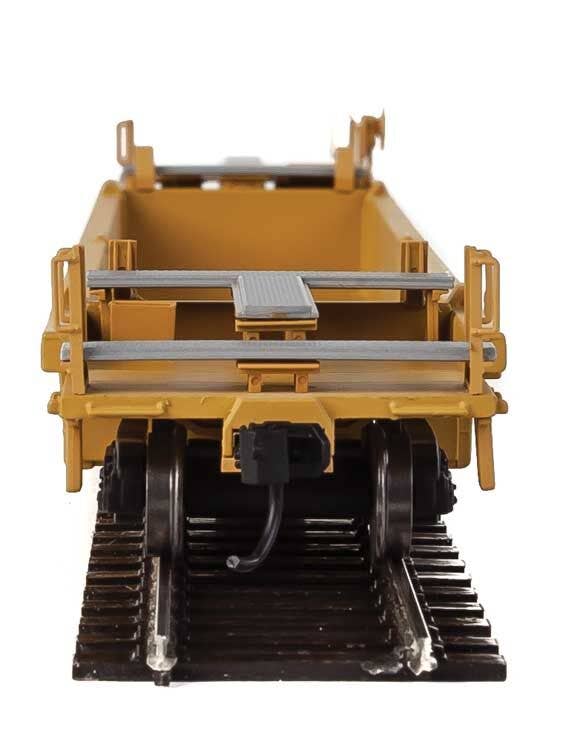 Walthers HO 5634 Thrall Rebuilt 40' Well Car - Trailer-Train DTTX #745593 (yellow, black; Black & White Logo, Yellow Stripe