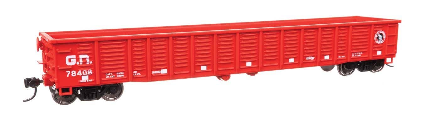 Walthers HO 6079 53' Corrugated-Side Gondola - Ready To Run - Great Nothern #78408