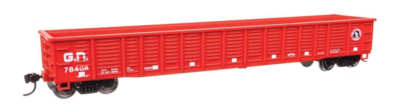 Walthers HO 6079 53' Corrugated-Side Gondola - Ready To Run - Great Nothern #78408