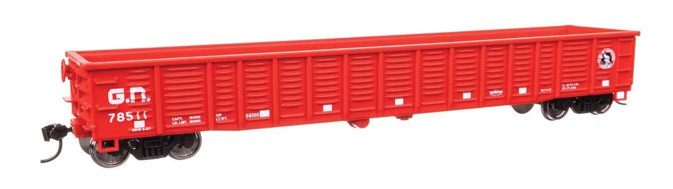 Walthers HO 6080 53' Corrugated-Side Gondola - Ready To Run - Great Nothern #78511