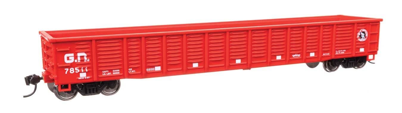 Walthers HO 6080 53' Corrugated-Side Gondola - Ready To Run - Great Nothern #78511