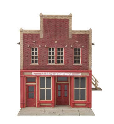 Walthers HO 3660 Post Road Pet Supply - Kit - 3-5/8 x 5-1/8 x 5" 9.2 x 13 x 12.7cm