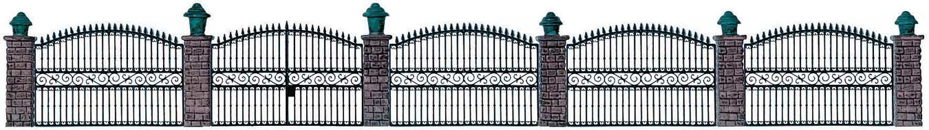 Walthers Cornerstone 550 Wrought Iron Fence - Kit -- 25-1/2" 65cm