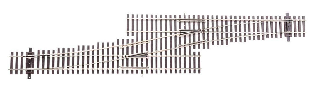 Walthers HO 83073 Code 83 Nickel Silver DCC Friendly Number 5 Single Crossover Turnout - Left Hand