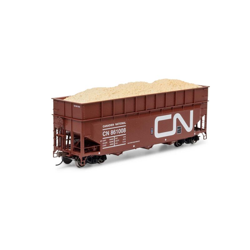 Athearn ATH-1283 HO 40' Wood Chip Hopper with Load, CN #861008