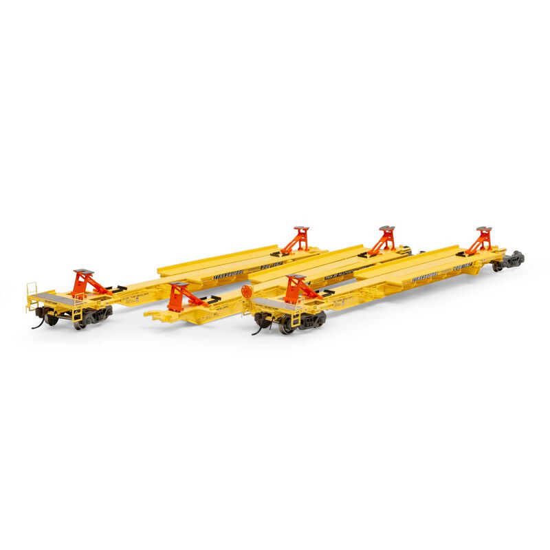 Athearn ATH15533 HO RTR 57' Trinity Spine Car, TTRX/Faded #360844(3)