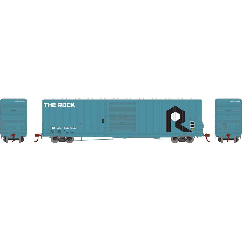 Athearn ATH72848 HO 60' ICC Hi-Cube Box, ROCK #532622