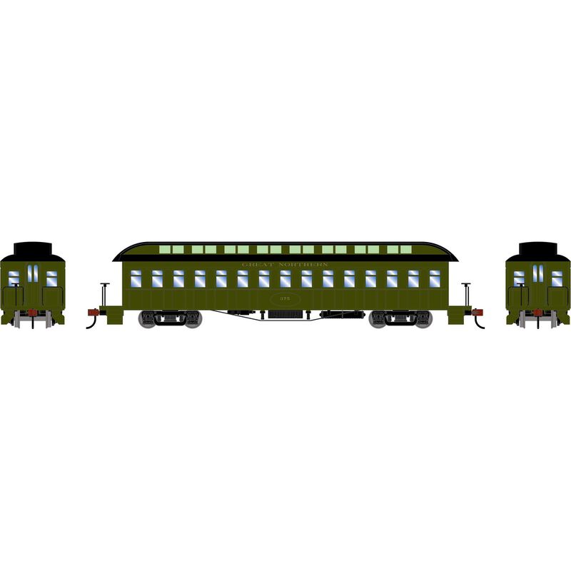 Athearn ATH84856 HO 50' Old Time Overland Coach, GN #375