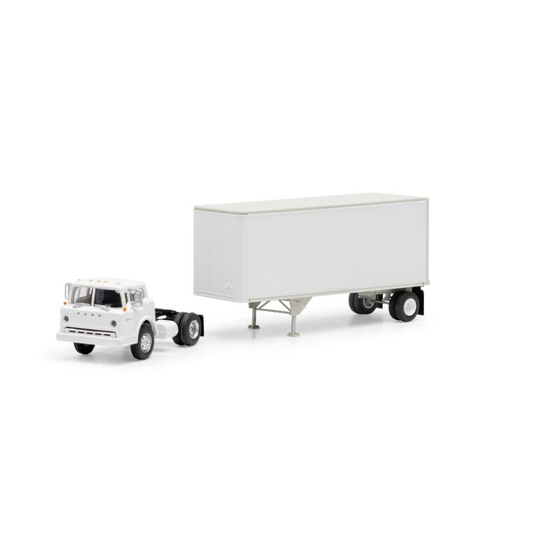 Athearn ATH90991 HO RTR Ford C/28' Trailer, Owner Operator