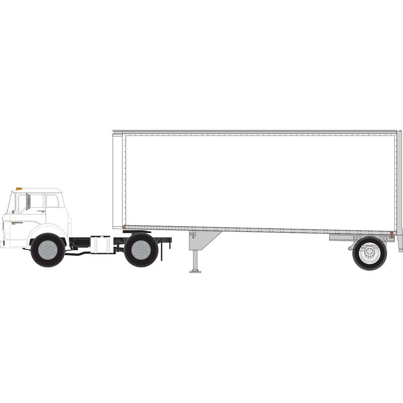Athearn ATH90991 HO RTR Ford C/28' Trailer, Owner Operator