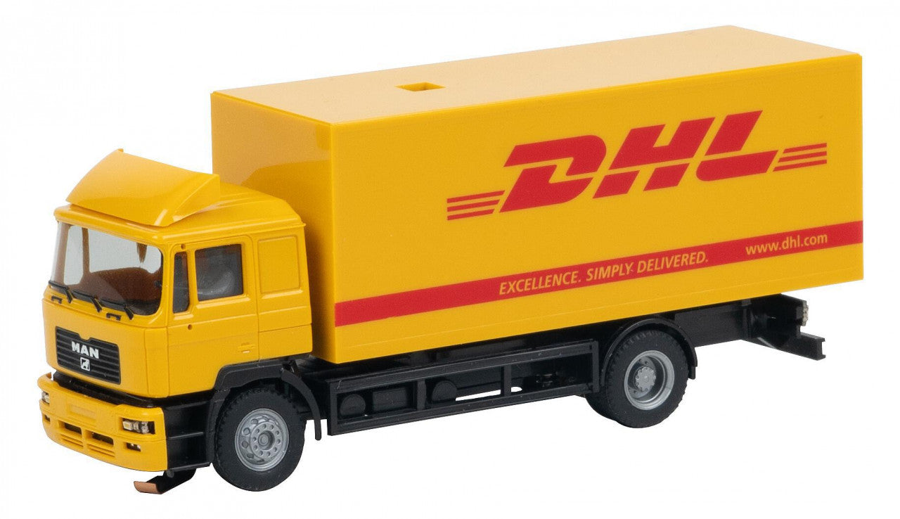 Faller 161326 HO Car System Digital Truck MAN F 2000 DHL (Herpa)