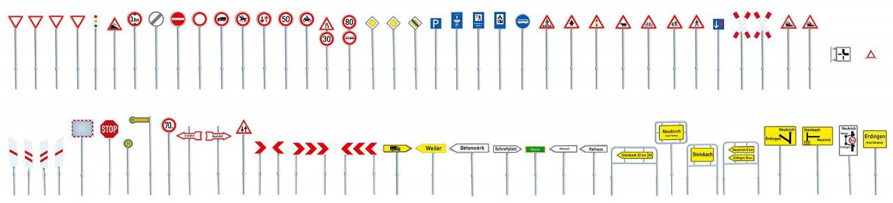Faller 180533 HO Set of traffic signs