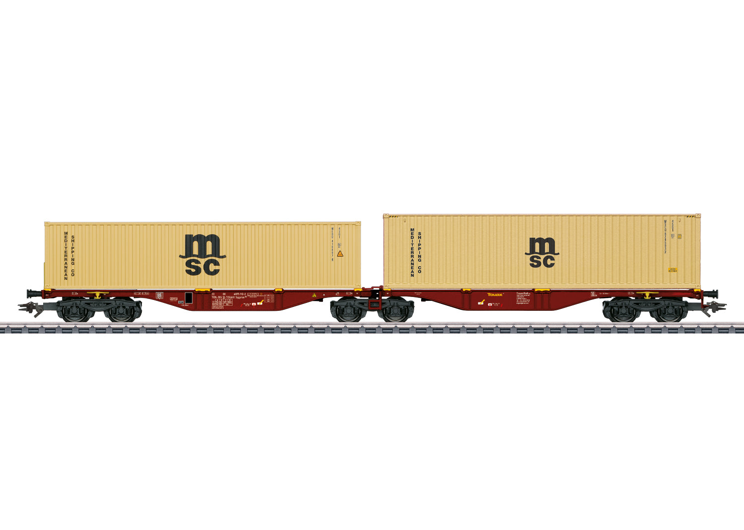 Marklin 47816 HO Type Sggrss 80 Double Container Transport Car