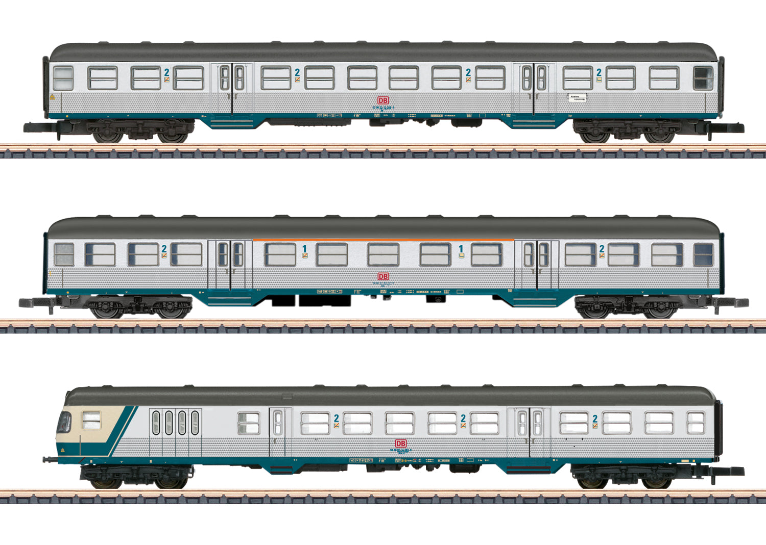 Marklin 87183 Z Passenger Car Set "Karlsruhe End"