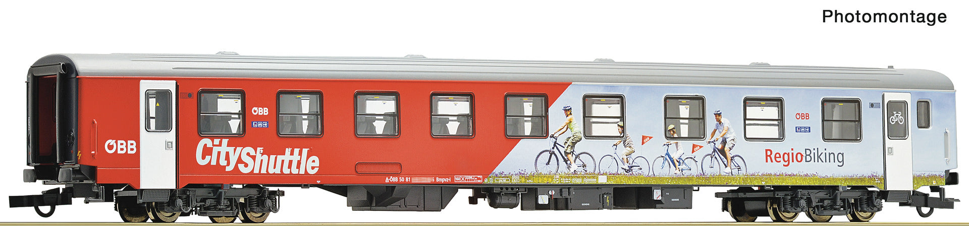 Roco 6200192 HO 2nd class commuter coach with bicycle compartment, ÖBB