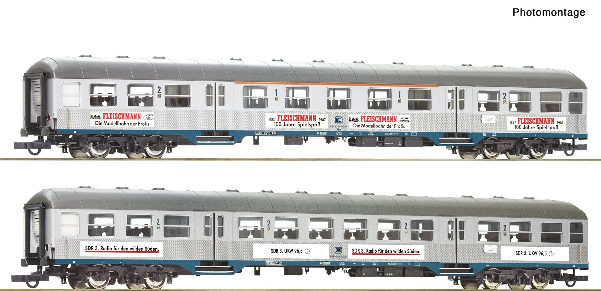 Roco 6200206 HO 2 piece set: Commuter coaches, DB
