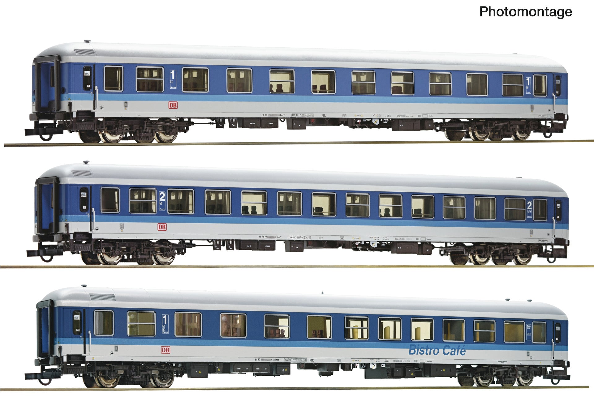Roco 6200208 HO 3 piece set (1): "IR 461" coaches, DB AG