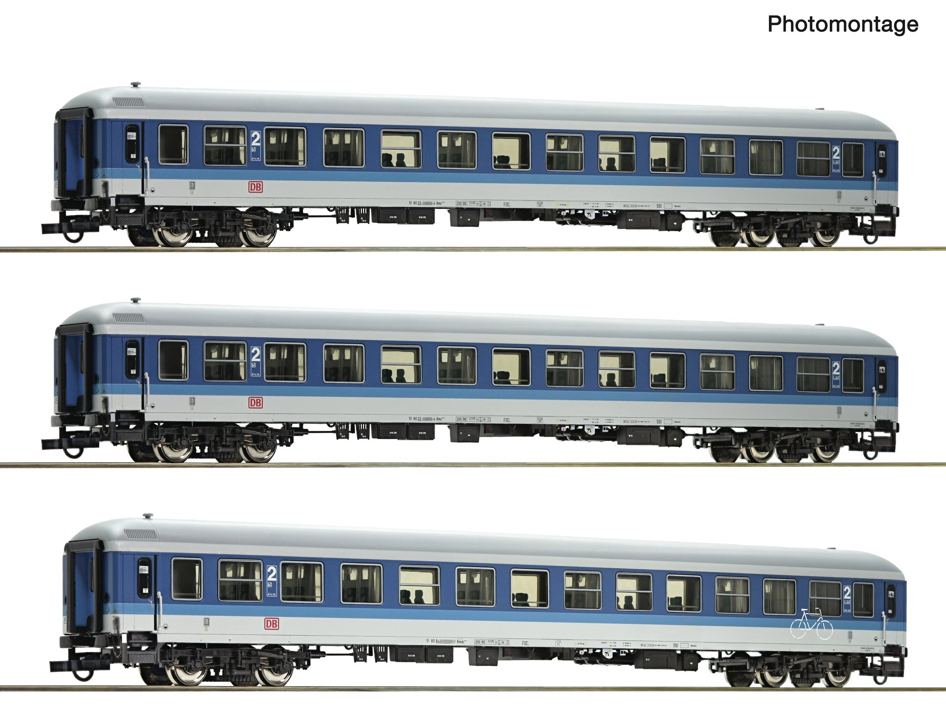 Roco 6200209 HO 3 piece set (2): "IR 461" coaches, DB AG