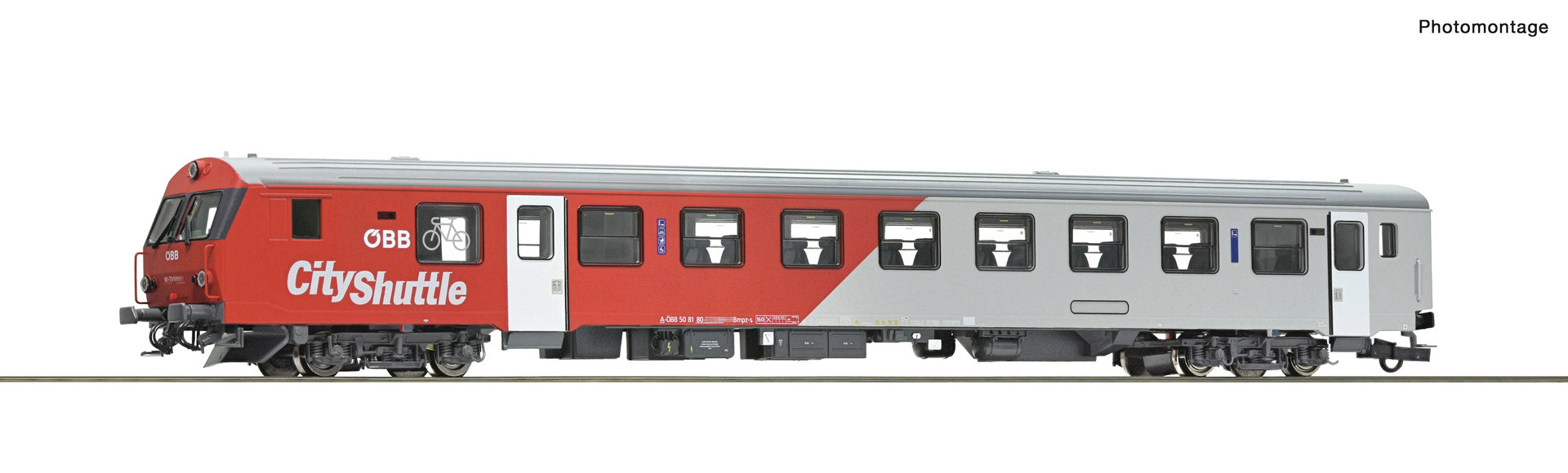 Roco 6210193 HO 2nd class commuter control cab coach, ÖBB