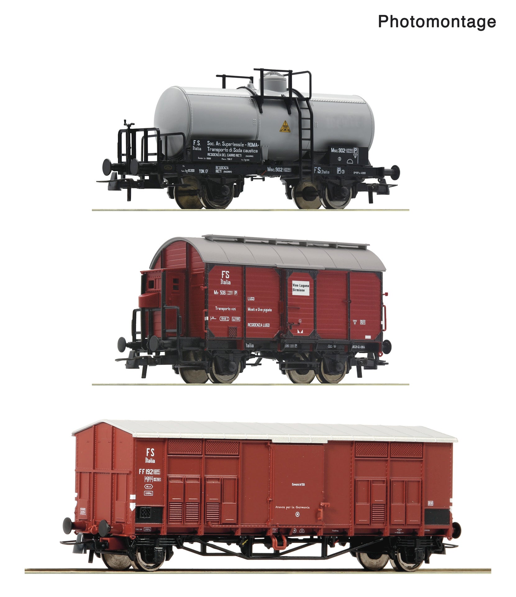 Roco 6600229 HO 3 piece set: Branch line goods train, FS