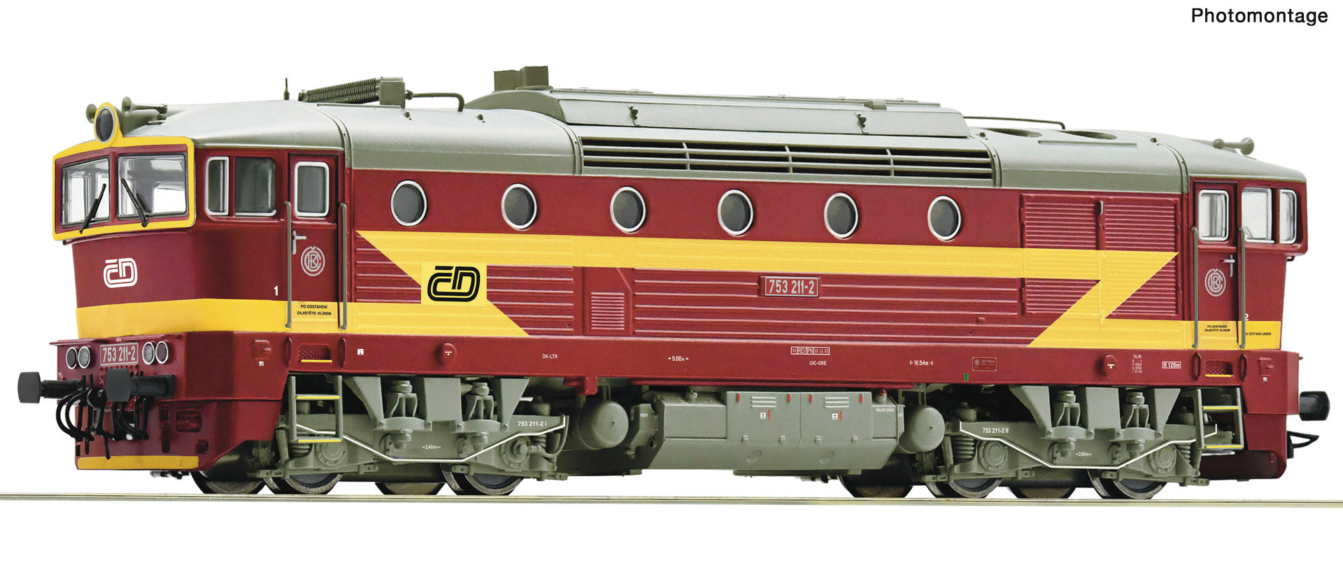 Roco 7310088 HO Diesel locomotive 753 211-2, CD, DCC Digital Sound