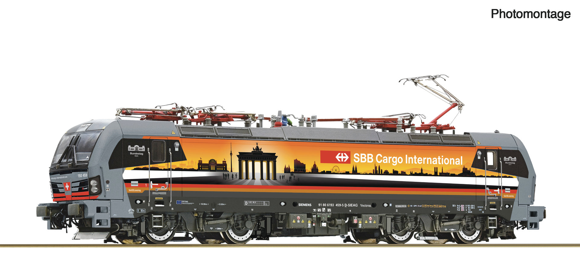 Roco 7500065 HO Electric locomotive 193 459-5 "Deutschlandpiercer", SBB Cargo International, DC Analog