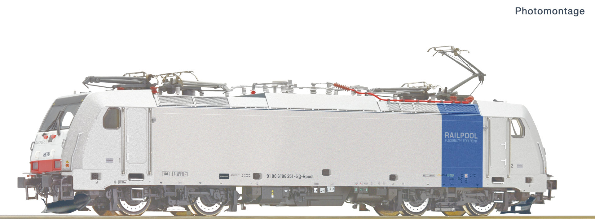 Roco 7510161 HO Electric locomotive 186 251-5, Railpool, DCC Digital Sound