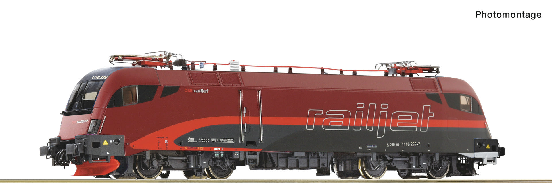 Roco 7510208 HO Electric locomotive 1116 238-7 "Railjet", ÖBB, DCC Digital Sound