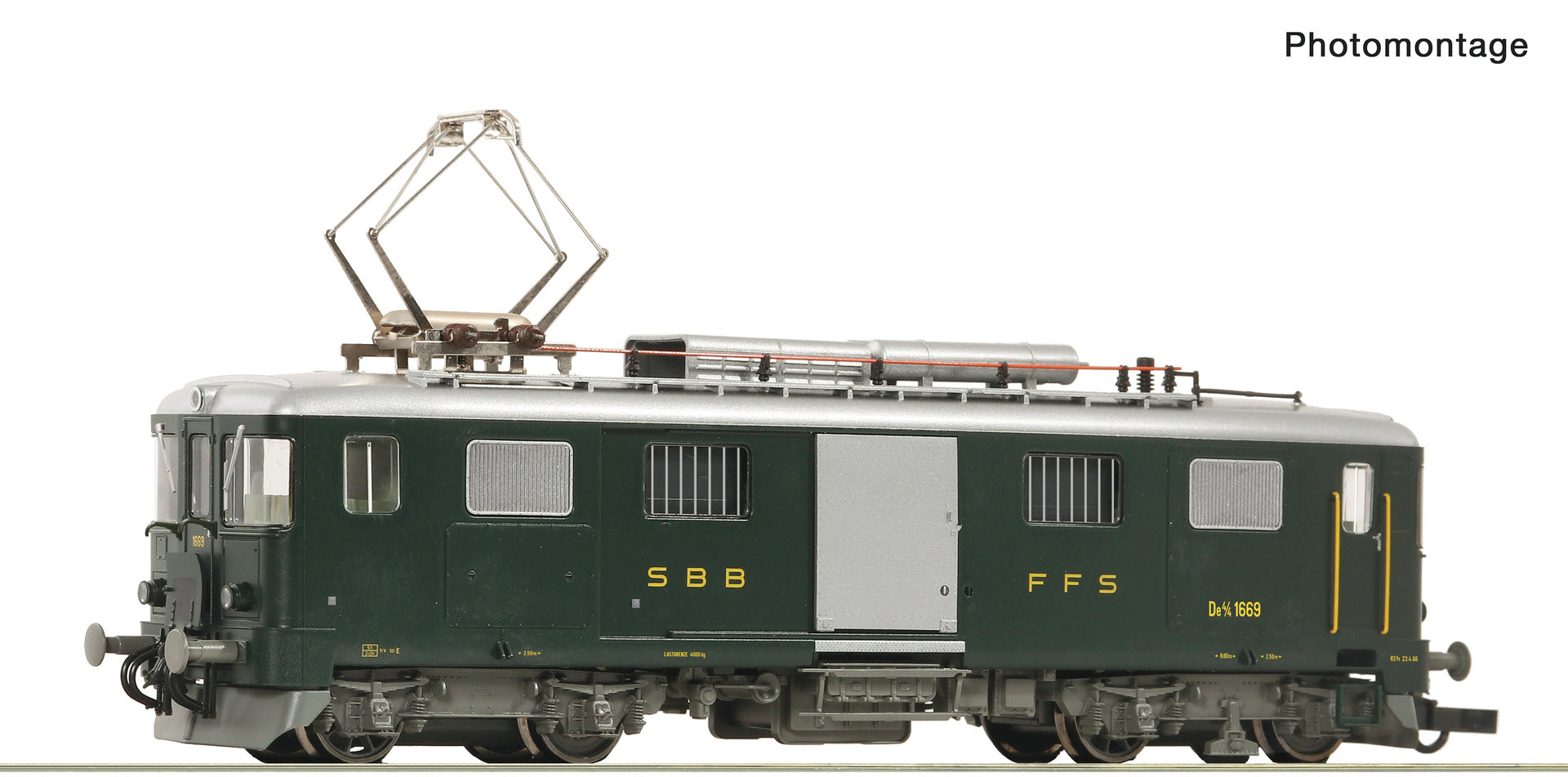 Roco 7710014 HO Electric luggage railcar De 4/4 1669, SBB