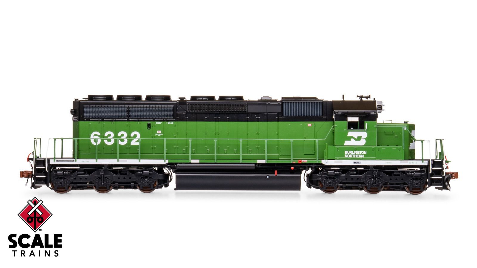 ScaleTrains SXT40751 Rivet Counter HO Scale EMD SD40-2, Burlington Northern/White Face 6332 DCC & Sound Equipped