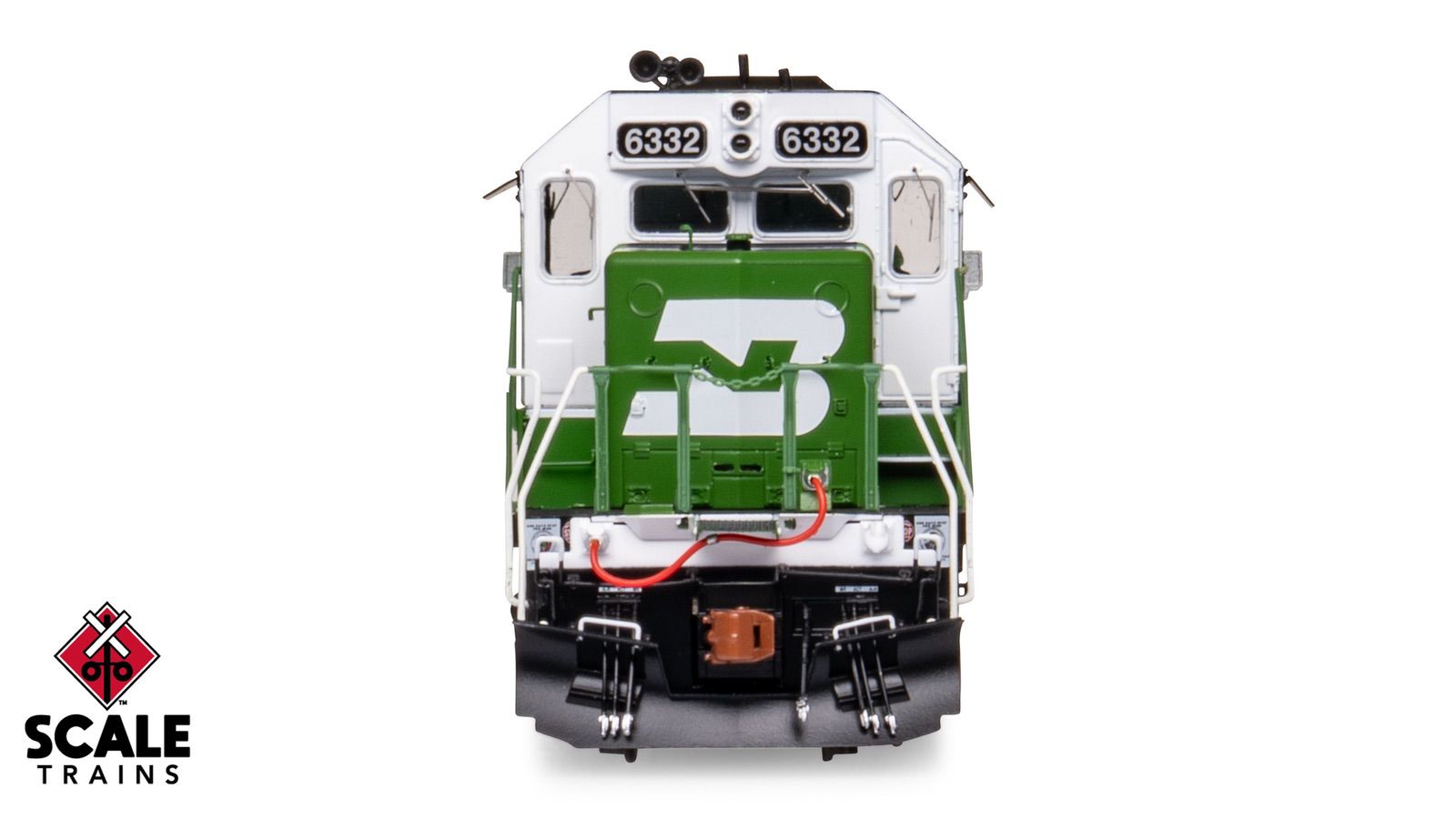ScaleTrains SXT40751 Rivet Counter HO Scale EMD SD40-2, Burlington Northern/White Face 6332 DCC & Sound Equipped