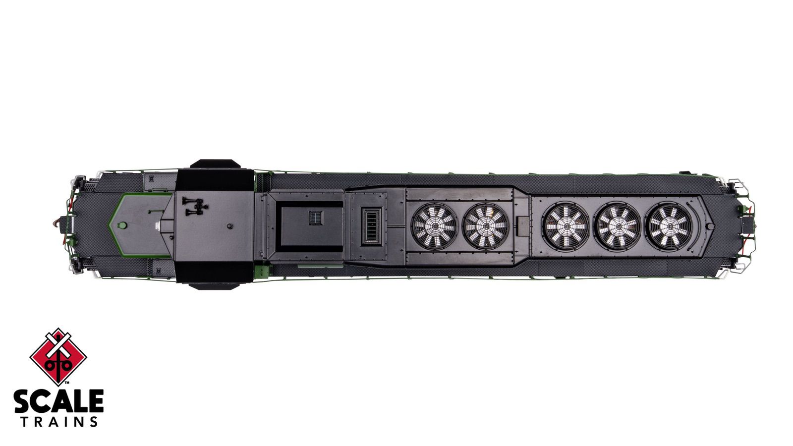 ScaleTrains SXT40751 Rivet Counter HO Scale EMD SD40-2, Burlington Northern/White Face 6332 DCC & Sound Equipped