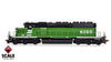 ScaleTrains SXT40757 Rivet Counter HO Scale EMD SD40-2, Burlington Northern/White Face/Strobe Lights 6350 DCC & Sound Equipped