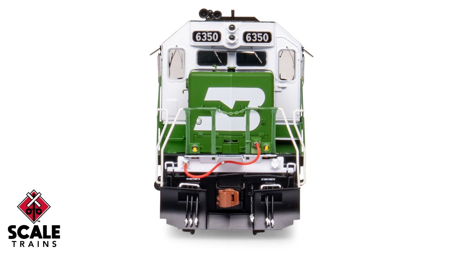 ScaleTrains SXT40759 Rivet Counter HO Scale EMD SD40-2, Burlington Northern/White Face/Strobe Lights 6358 DCC & Sound Equipped