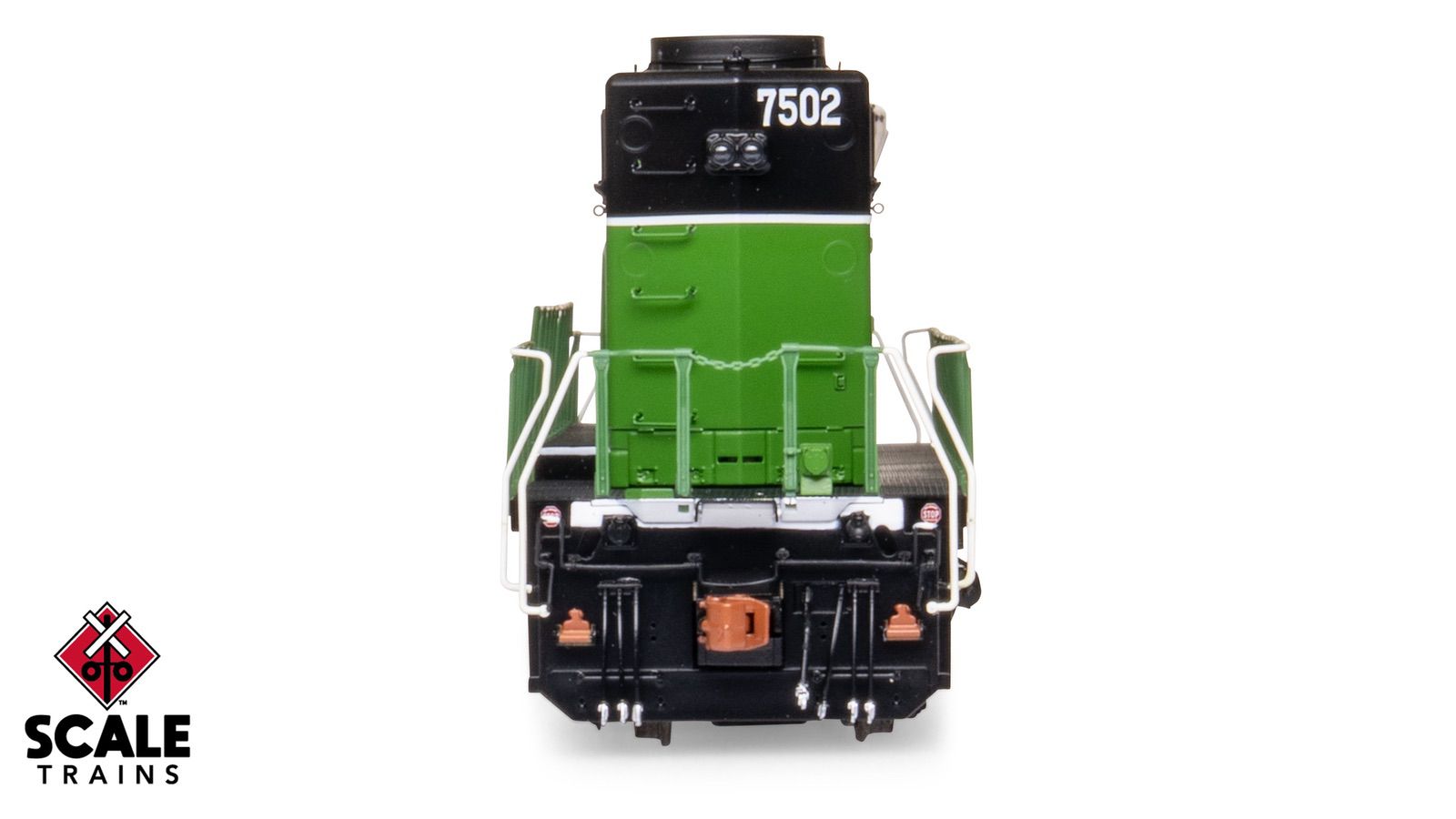 ScaleTrains SXT40763 Rivet Counter HO Scale EMD SD40-2B, Burlington Northern/White Face 7502 DCC & Sound Equipped