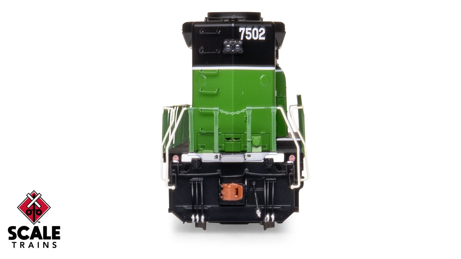 ScaleTrains SXT40763 Rivet Counter HO Scale EMD SD40-2B, Burlington Northern/White Face 7502 DCC & Sound Equipped
