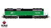 ScaleTrains SXT40763 Rivet Counter HO Scale EMD SD40-2B, Burlington Northern/White Face 7502 DCC & Sound Equipped