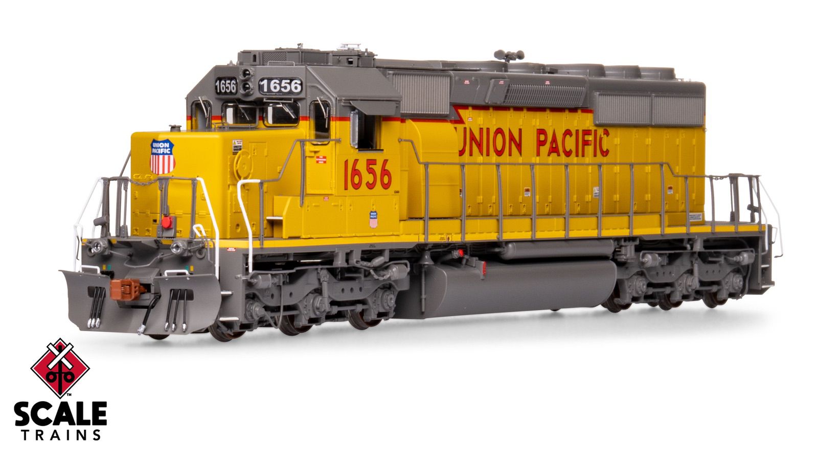 ScaleTrains SXT40803 Rivet Counter HO Scale EMD SD40-2, Union Pacific/SD40N Rebuild/116" Snoot Nose 1656 DCC & Sound Equipped