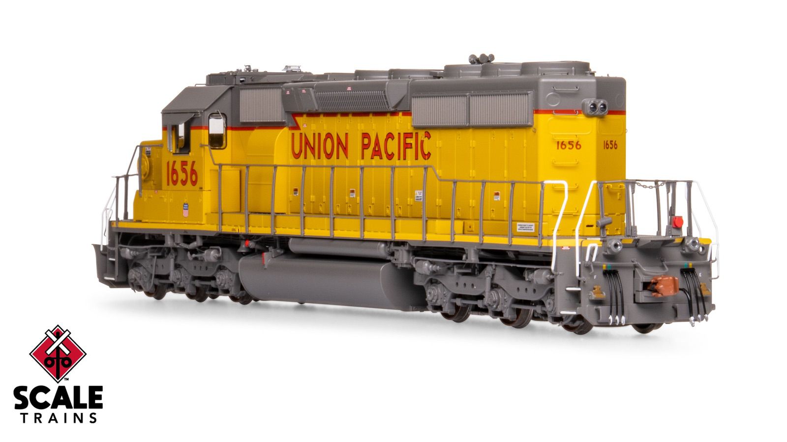 ScaleTrains SXT40805 Rivet Counter HO Scale EMD SD40-2, Union Pacific/SD40N Rebuild/116" Snoot Nose 1838 DCC & Sound Equipped