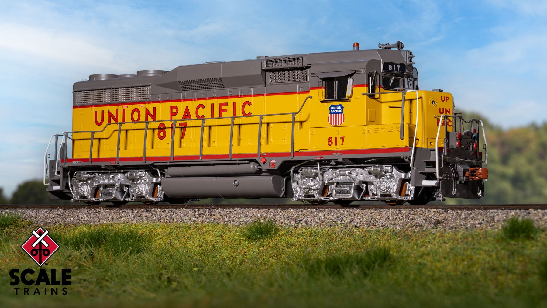 ScaleTrains SXT40977 Rivet Counter HO Scale EMD GP30 Phase Ib2, Union Pacific 817 DCC & Sound Equipped