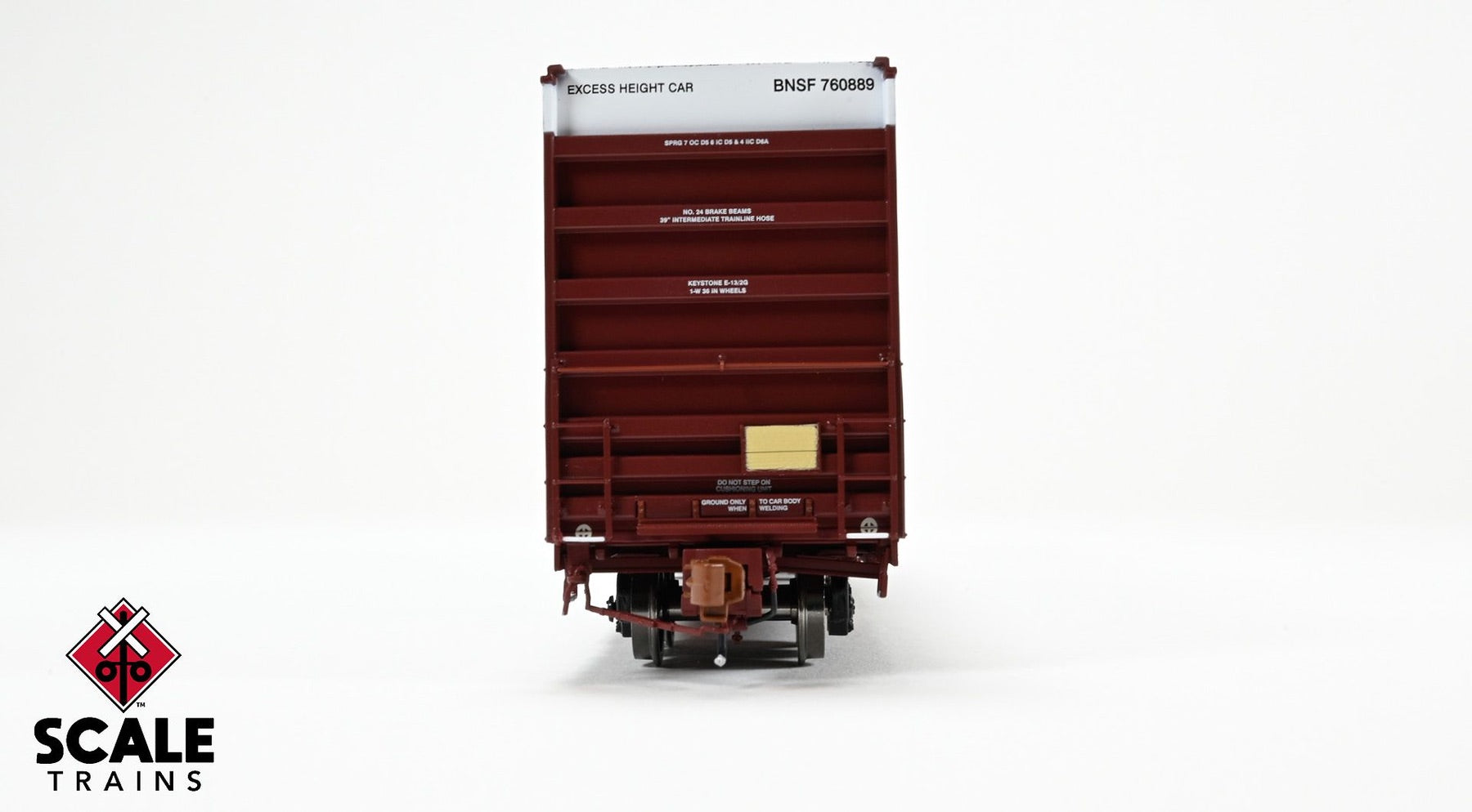 ScaleTrains SXT40992 Rivet Counter HO Scale Trinity 60' 7500 12' Plug-Door High-Cube Boxcar, BNSF/Circle Cross Logo 760889