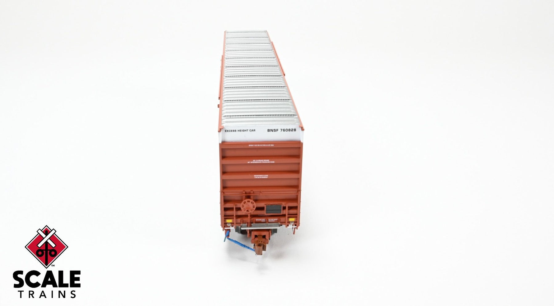 ScaleTrains SXT40996 Rivet Counter HO Scale Trinity 60' 7500 12' Plug-Door High-Cube Boxcar, BNSF/Circle Cross Logo/Conspicuity Stripes 760879