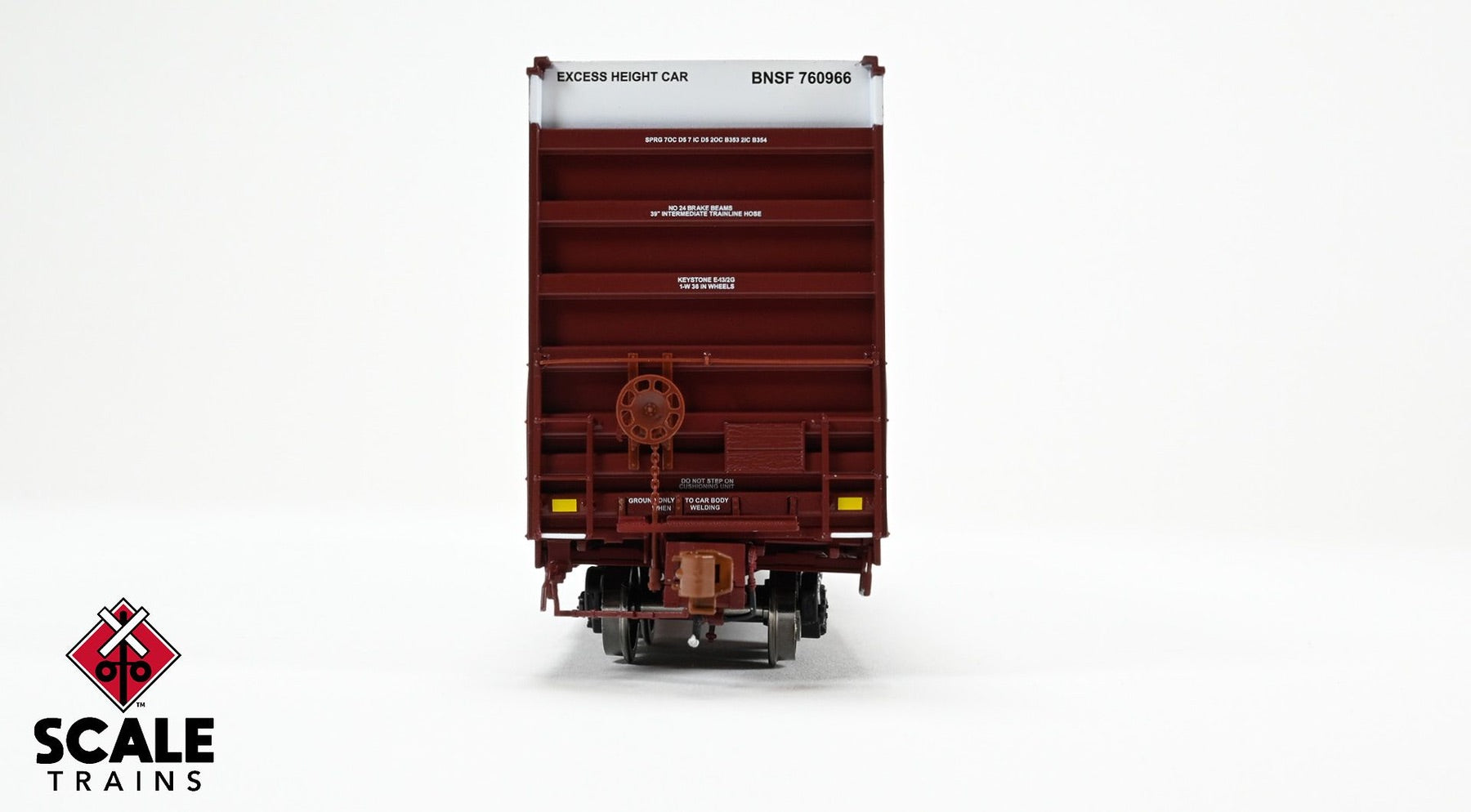 ScaleTrains SXT40997 Rivet Counter HO Scale Trinity 60' 7500 12' Plug-Door High-Cube Boxcar, BNSF/Wedge/Conspicuity Stripes 760966