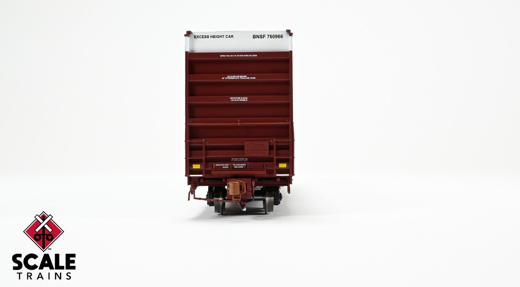 ScaleTrains SXT40997 Rivet Counter HO Scale Trinity 60' 7500 12' Plug-Door High-Cube Boxcar, BNSF/Wedge/Conspicuity Stripes 760966