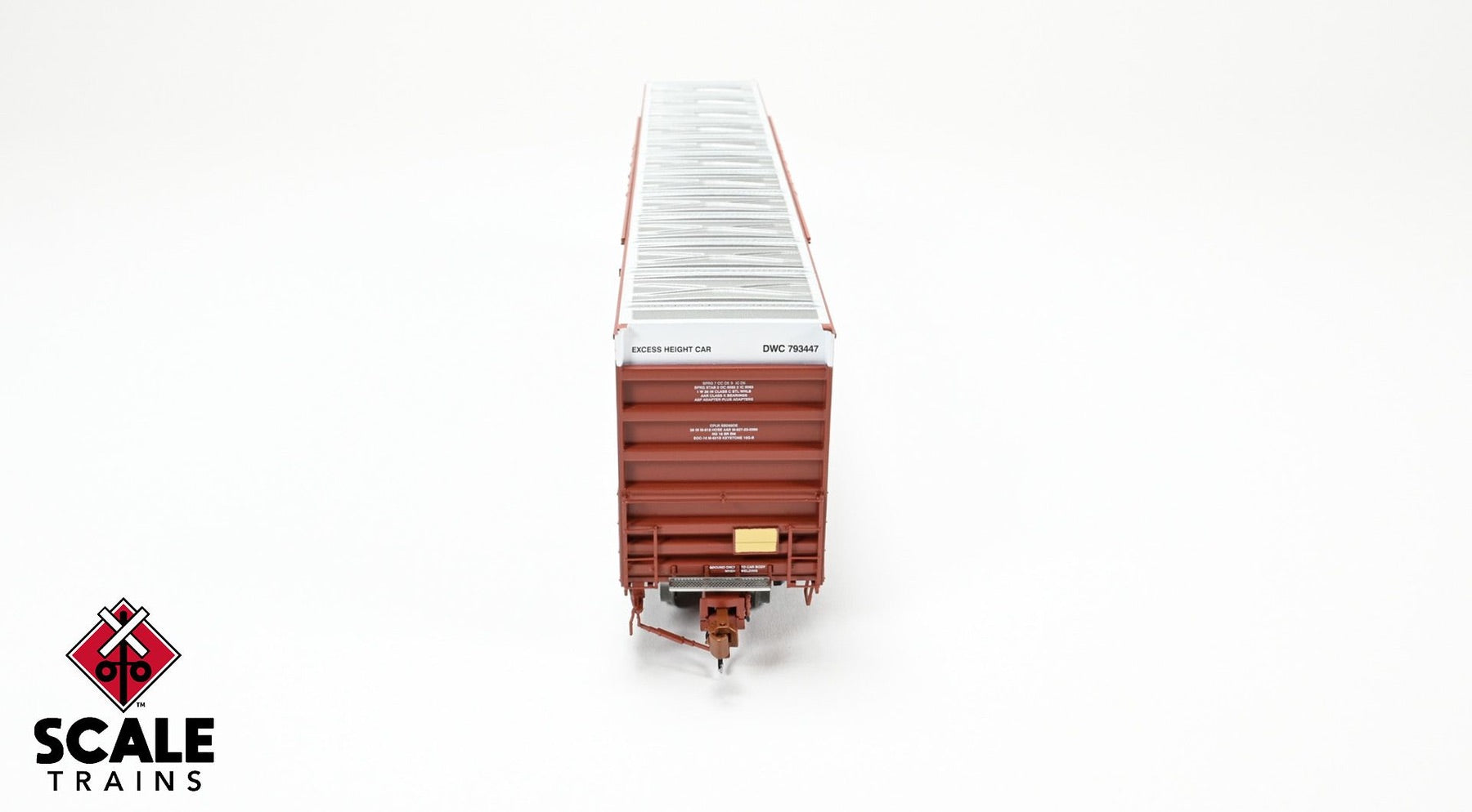 ScaleTrains SXT41002 Rivet Counter HO Scale Trinity 60' 7500 8' Double-Plug-Door High-Cube Boxcar, Canadian National/Conspicuity Stripes/DWC 793478