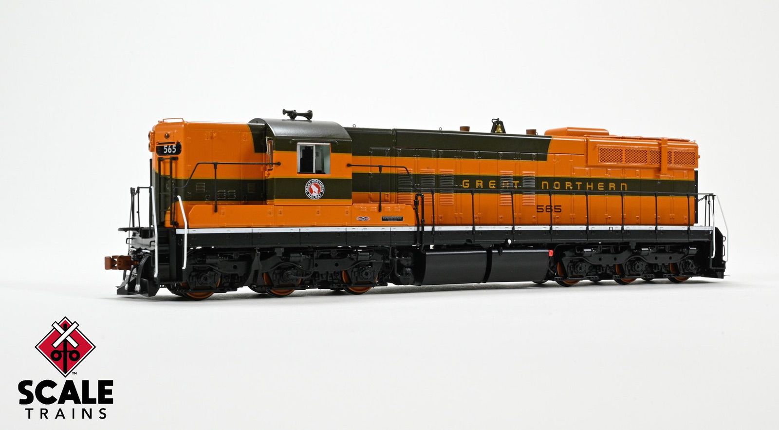 ScaleTrains SXT41168 Rivet Counter HO Scale EMD SD7, Great Northern/Empire Builder/As Delivered 566 DCC & Sound Equipped