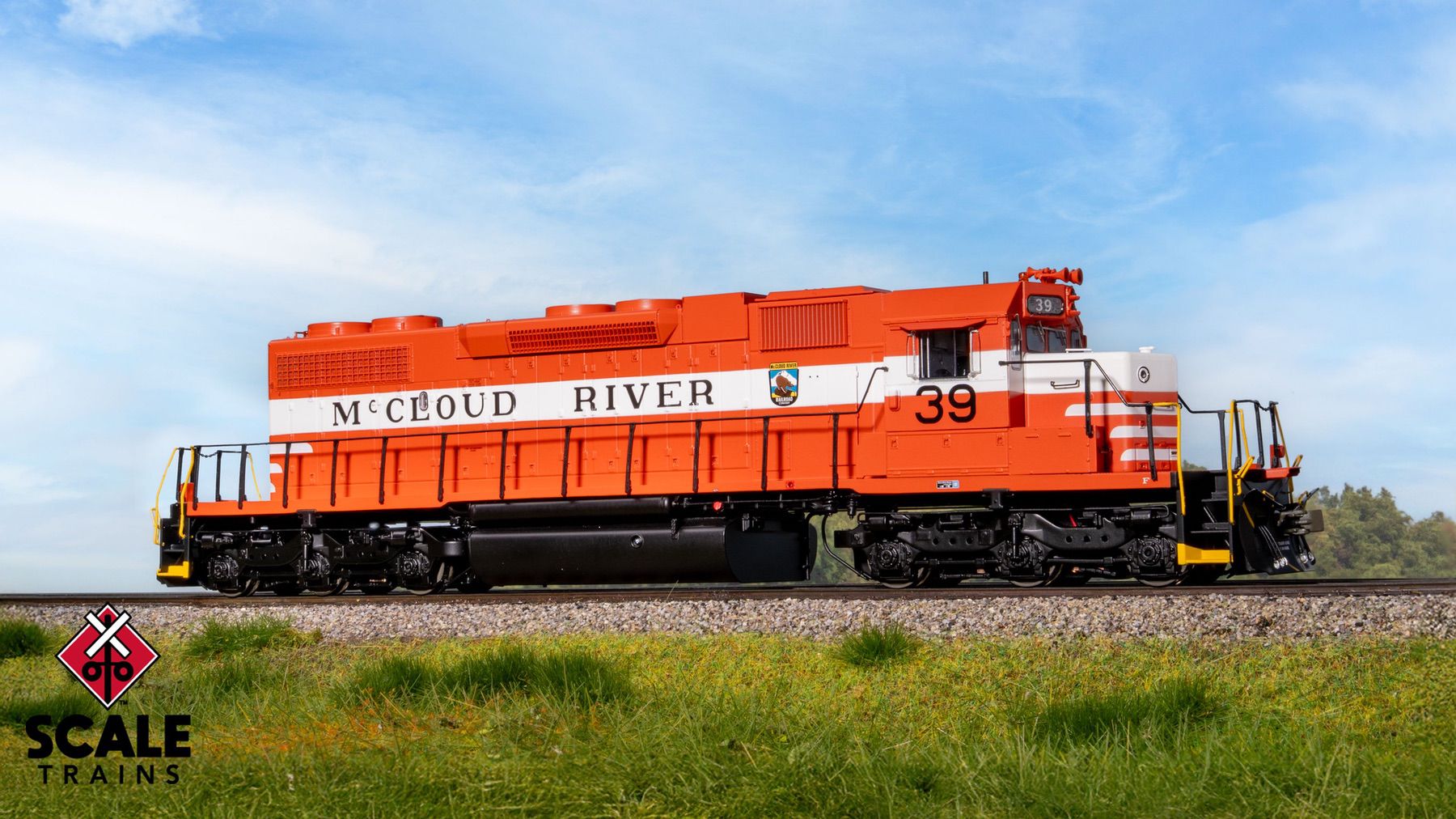 ScaleTrains SXT41282 Rivet Counter HO Scale EMD SD38-2, McCloud River Railroad #39 DCC & Sound Equipped